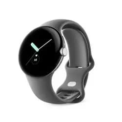 Image of Google Pixel Watch LTE - Polished Silver & Charcoal Band