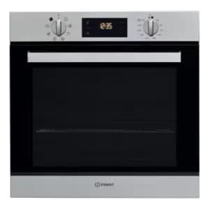 Image of Indesit IFW6540PIX Built In Electric Single Oven in Stainless Steel 66L A Rat