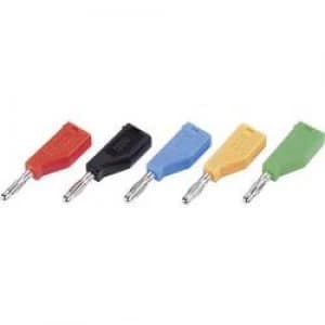 Image of Banana plug Plug straight Pin diameter 4mm Red SCI