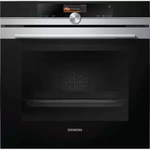 Image of Siemens IQ-700 HR676GBS6B WiFi Connected Built In Electric Single Oven with added Steam Function - Stainless Steel - A+ Rated