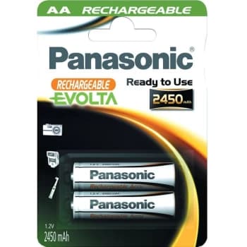 Image of Evolta AAA Rechargeable Batteries 750 Mah, Pack of 4 - Panasonic
