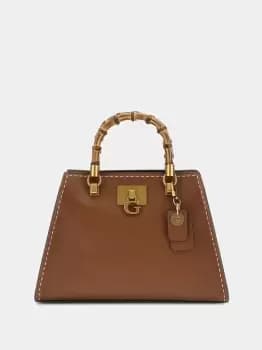 Image of Guess Stephi Bamboo-Handle Handbag