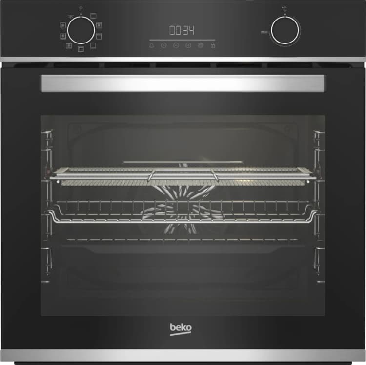 Image of Beko b300 BBIMA13301XMP Built In Electric Single Oven with Pyrolytic Cleaning - Black - A+ Rated
