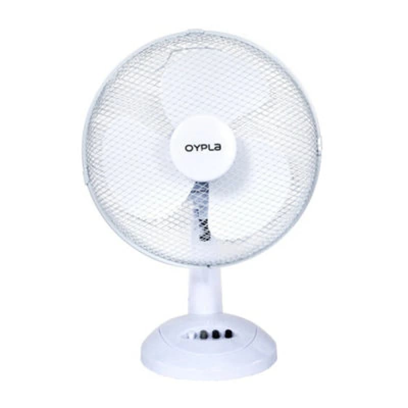 Image of Oypla 12" Electric Desk Fan White