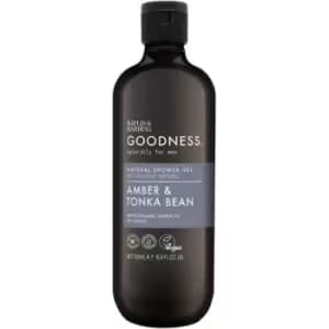 Image of Baylis & Harding Goodness Amber & Tonka Bean Natural Shower Gel 500ml