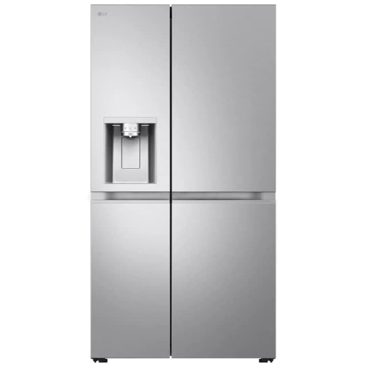 Image of LG NatureFRESH 628 Litre Side-by-Side American Fridge Freezer - Brushed Steel GSLE81BSBC Stainless steel