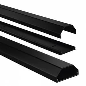 Image of Aluminium Cable Duct - angular (110/5/2.6cm) black