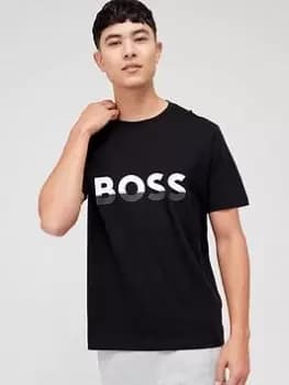 Image of BOSS 1 Logo T-Shirt - Black, Size 3XL, Men