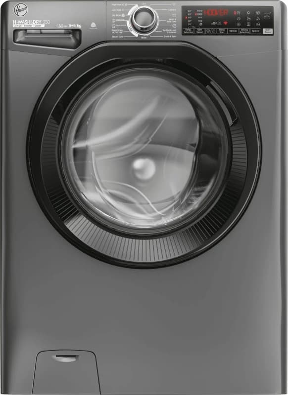 Image of Hoover H-WASH&DRY 350 H3DPS4866TAMBR80 WiFi Connected 8KG / 6Kg Washer Dryer with 1400 rpm - Graphite - D Rated