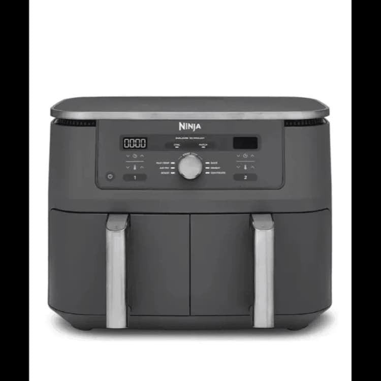 Image of Ninja MAX 6-in-1 Dual Zone DZ400UK Air Fryer - Gun Metal Grey, Silver/Grey 622356322683