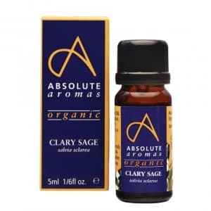 Image of Absolute Aromas Organic Clary Sage Pure Essential Oil 5ml for Aromatherapy Use