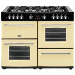 Image of Belling 444411740 110cm Farmhouse X110G Double Oven Gas Cooker in Crea