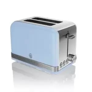 Image of Swan ST19010BLN 2 Slice Retro Toaster