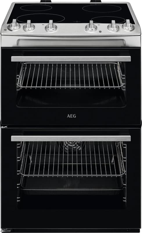 Image of AEG CCX6501ACM 60cm Electric Cooker with Ceramic Hob - Stainless Steel - A Rated