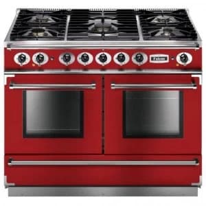 Image of Falcon FCON1092DFRDNGEU 87150 110cm 1092 Dual Fuel Range Cooker - Red