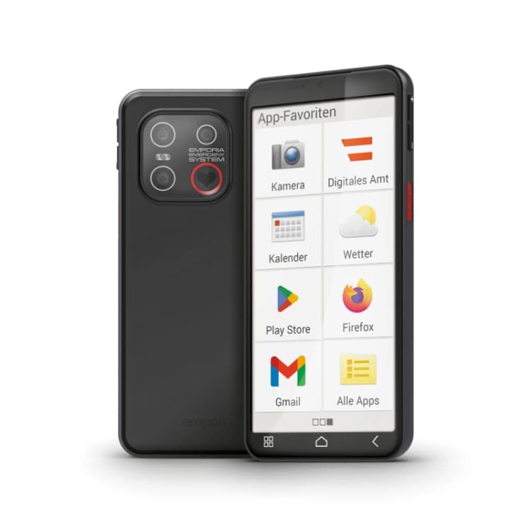 Image of Emporia Emporia SMART 6 Lite Big button smartphone 128GB 16.7cm (6.58 inch) BlackAndroid 13;Single SIM E6LT_001