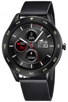 Image of Lotus SmarTime Mens Black PVD Mesh + Free Strap L50010/ Watch