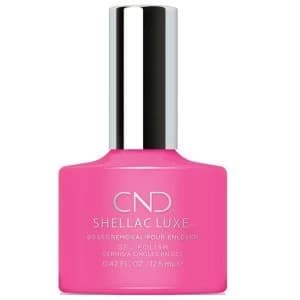 Image of CND Shellac Luxe Gel Nail Polish 121 Hot Pop Pink