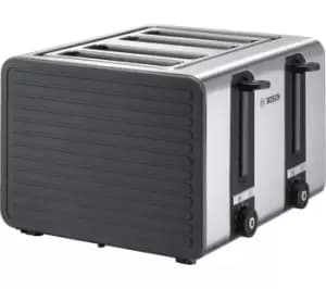 Image of Bosch Silicone TAT7S45GB 4 Slice Toaster