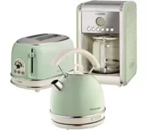 Image of Ariete Vintage ARPK14 Toaster, Kettle & Coffee Machine Bundle