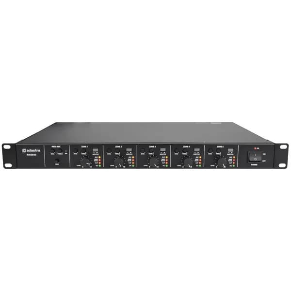 Image of Adastra Adastra RMS605 Multi Channel Salve Amplifier 100V - 5 x 60W Outputs AVS-220115