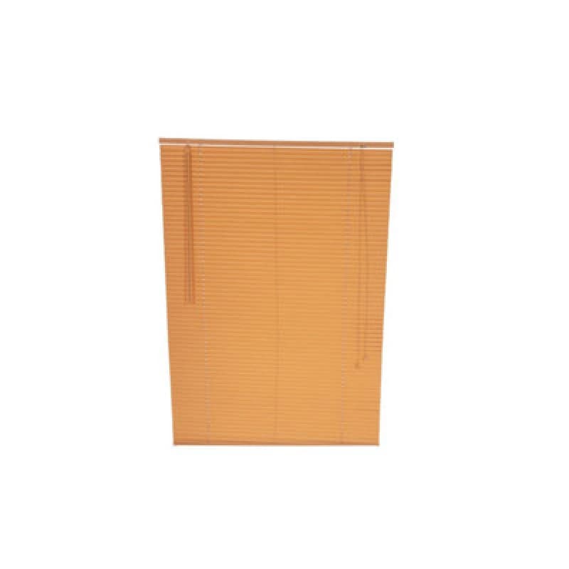 Image of OYPLA 100 x 150cm pvc Teak Wood Grain Effect Home Office Venetian Window Blinds with Fixings - Oypla OYP4722