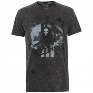 Image of Character Marvel Wash T Shirt Mens - Knights Punish