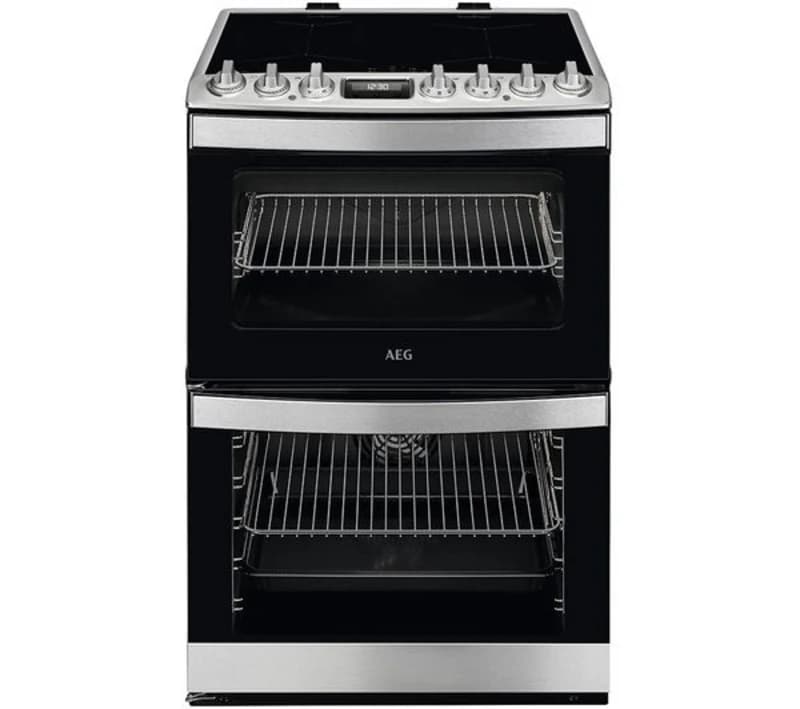 Image of AEG 6000 SteamBake CIB6743ACM 60cm Electric Cooker with - Stainless Steel - A Rated