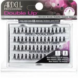 Image of Ardell Double Up Knotless Individual Cluster Lashes Size Medium Black