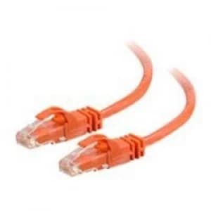 Image of C2G .5m Cat6 550 MHz Snagless Patch Cable - Orange