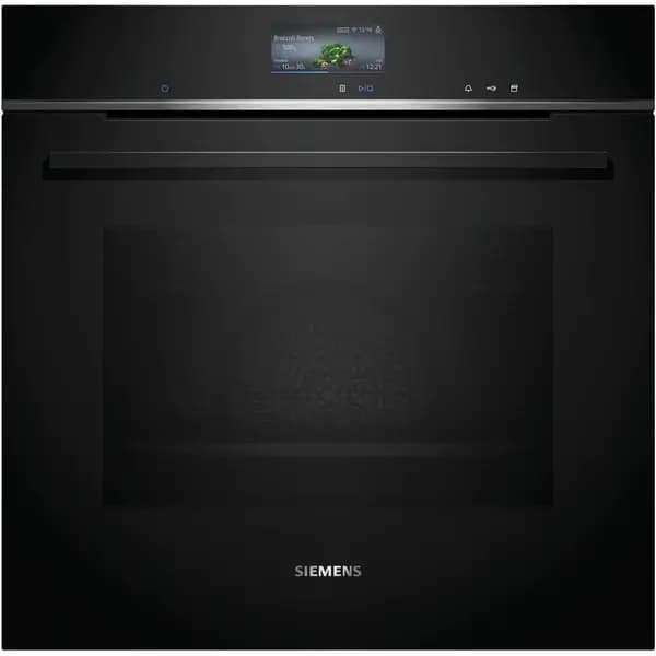 Image of Siemens HS736G1B1B iQ700 Electric Single Oven with Steam Function - Black HS736G1B1B Black