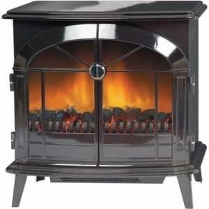 Image of Dimplex StockBridge 2kW Optiflame Electric Stove - Black (2018B Model)