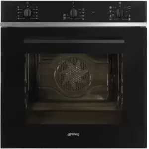 Image of SMEG Cucina SF64M3TB Built In Electric Single Oven - Black - A Rated