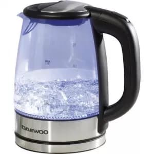 Image of Daewoo SDA1669 1.7L Illuminated Glass Kettle