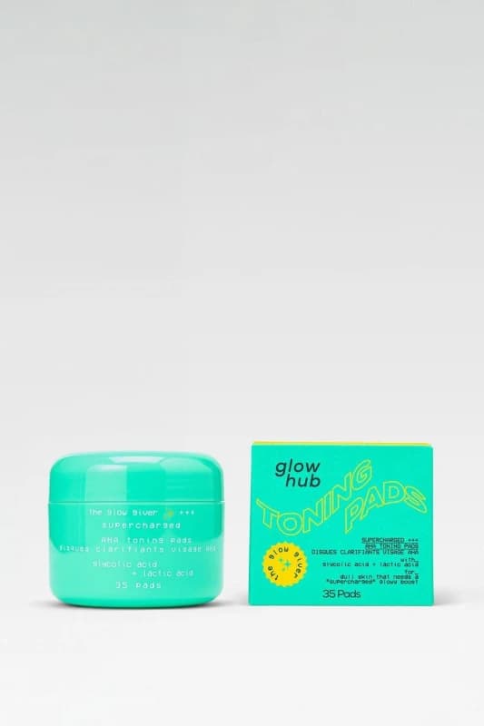 Image of Glow Hub Glow Giver Supercharged AHA Toning Pads Multi unisex