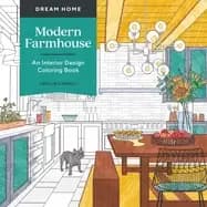 Image of dream home modern farmhouse an interior design coloring book