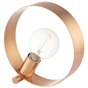 Image of Endon Hoop - 1 Light Table Light Brushed Copper, E27