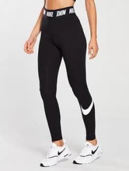 Image of Nike Sportswear Club Legging With Waist Detail Black Size L Women