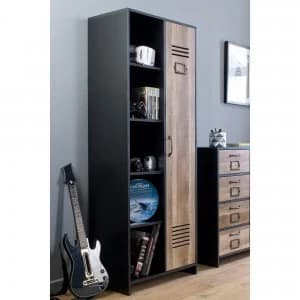 Image of Tokyo 1 Door Wardrobe with Side Shelves