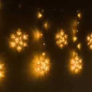 Image of Snowflake Warm White Outdoor Curtain Light