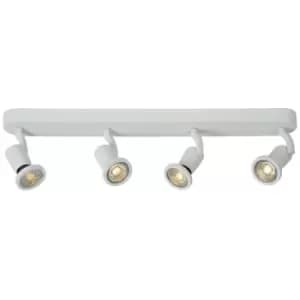 Image of Lucide JASTER-LED - Ceiling Spotlight Bar - LED - GU10 - 4x5W 2700K - White