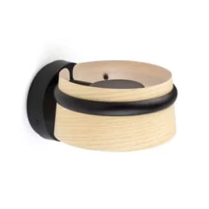 Image of Loop Integrated LED Wall Light Black, 2700K