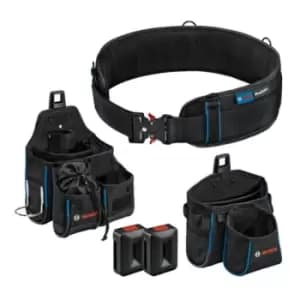 Image of Bosch ProClick Tool Belt 93 s/m + gwt 2 gwt 4 Tool Pouch + 2 x ProClick Holders