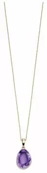 Image of Elements Gold GP2156M 9k Yellow Gold Amethyst Diamond Jewellery