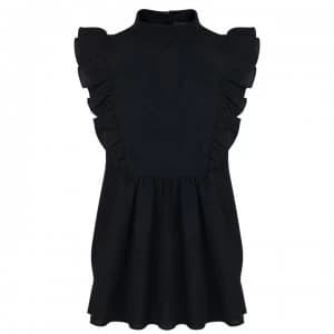 Image of French Connection Sleeveless Blouse - Navy