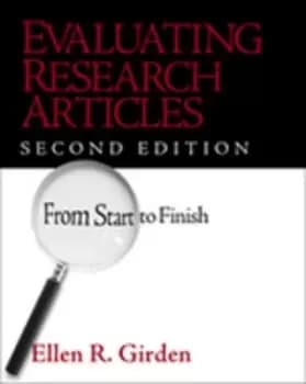 Image of Evaluating research articles from start to finish by Ellen Robinson Girden