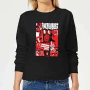 Image of The Incredibles 2 Poster Womens Sweatshirt - Black