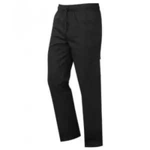 Image of Premier Unisex Adult Essential Chef Trousers (XXL) (Black) - Black