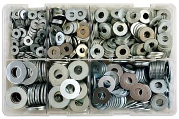 Image of Assorted Table 4 Flat Washers Box Qty 800 Connect 31865