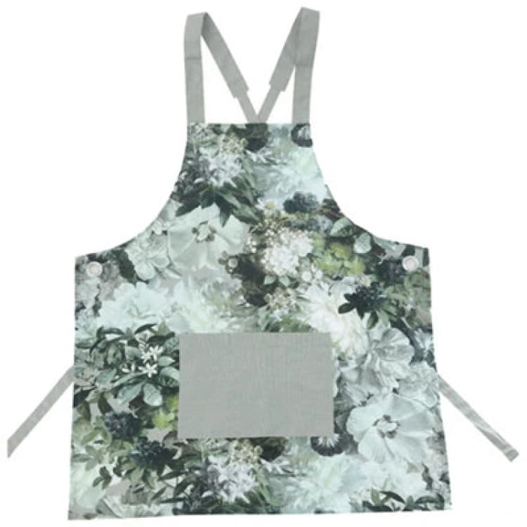 Image of MM Living Florian Cotton Apron with Dual Patch Pocket Multi